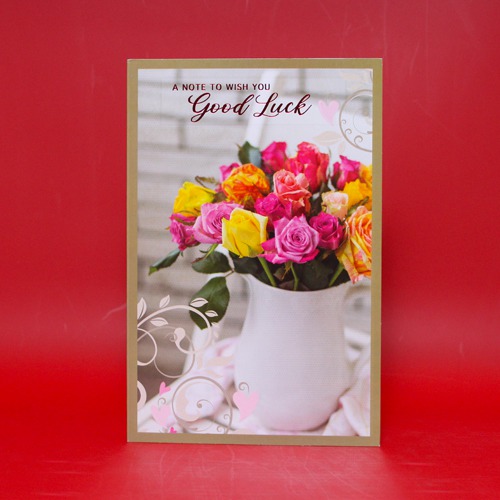 A Note To Wish You Good Luck | Best Wishes Greeting Card