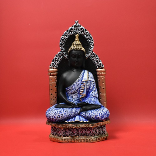 Blue Colour Buddha Statue In Meditating Position Statue | Spirituals | Gautam Buddha | Buddha | Home decor