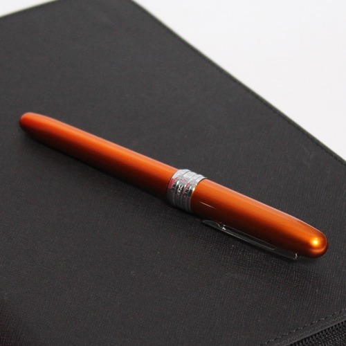Platinum Fountain Pen, Plaisir Medium Nib, Orange
