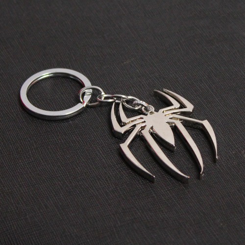 Super Hero Metal Keychain for Boys, Metal Keychains, Spiderman Logo Metal Key Rings