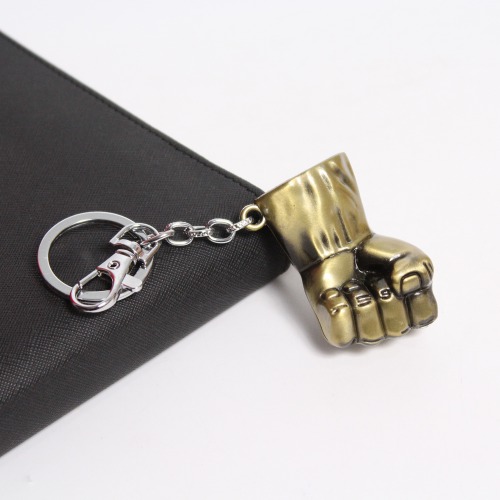 Hulk Gold Stainless Steel Keychain Metal For Gifting With Key Ring Anti-Rust