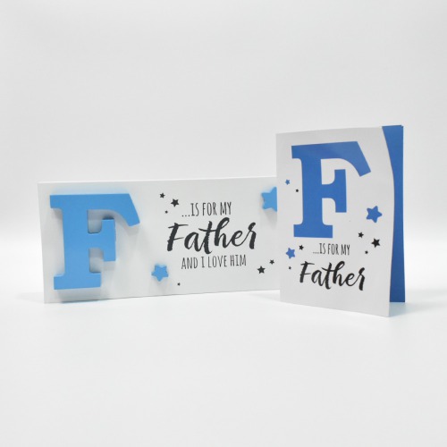 Quotation Frame F is for my Father With Greeting  | Father's Day