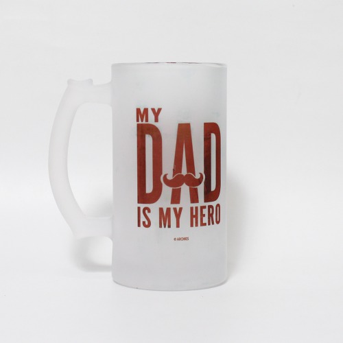 My Dad is My Hero Beer Mug For Fathers Day