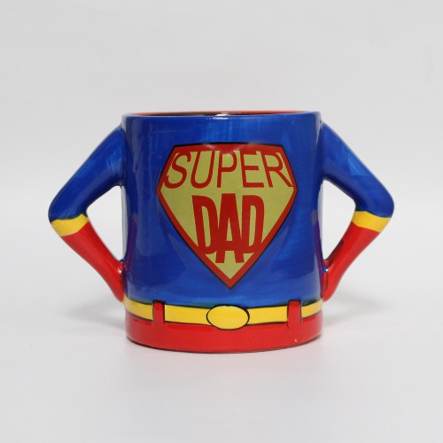 Super Dad Quirky 3D Coffee Mugs , Tea Cup Ceramic Mug  For Father's Day