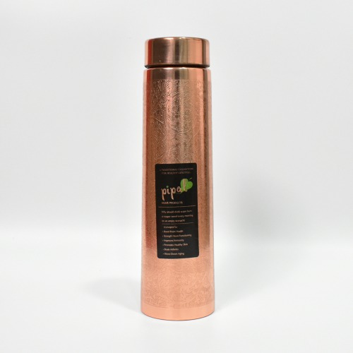 PIPAL Copper Bottle Valley Carving 950ml