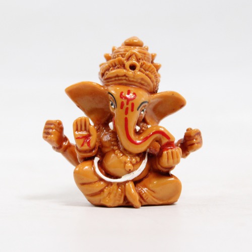 Brown Colour Ganesha Ganpati Idol For Car Dashboard Home & Office | Spiritual | Ganesha Murti | Car Dashboard