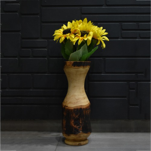 Wooden Flower Vase Wooden Flower Pot For Home Decorative Items Wooden Vases For Home Decor Flower vase