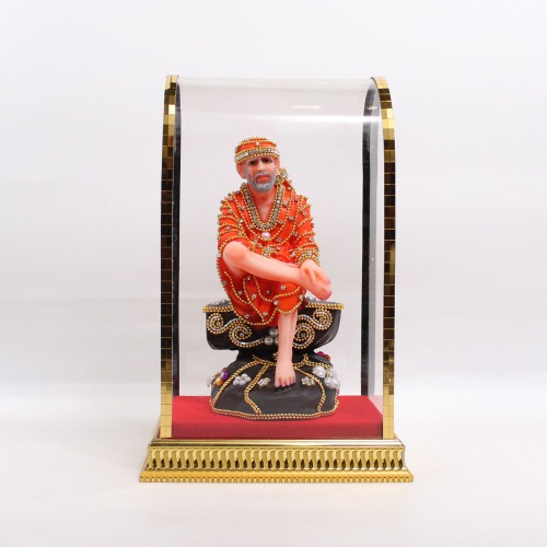 Big Size Sai Baba Cabinate Murti | Statue For Living Room | showpiece | Showpieces In Home | Car Dashboard