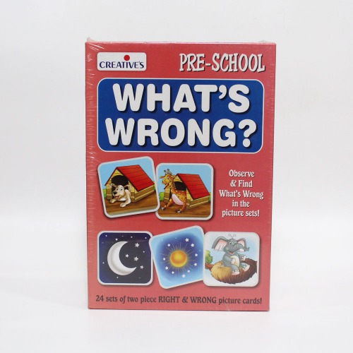 Creative's What's Wrong Card Game (Multi-Color, 48 Pieces) | Activity Games | Board Games | Kids Games | Games