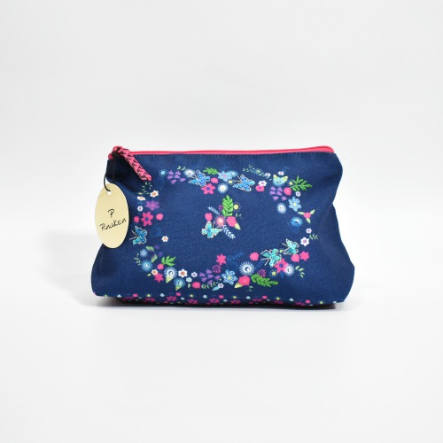 Pinaken Butterfly Bloom Cosmetic Bag For Women and Girls