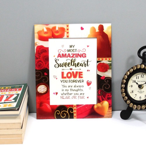 My Most Amazing Sweetheart Quote Frame| Crustal Quote Frame