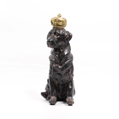 Bronze Finish Labrador Figure Showpiece For Home Decor
