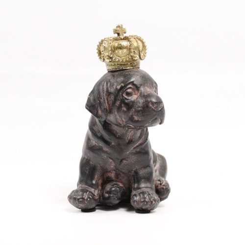 Antiqued Bronze Finished Dog Figure Showpiece For home Decor