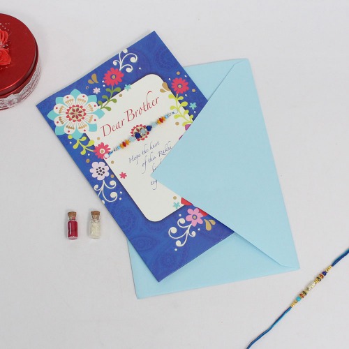 Dear Brother Hope the Knot of this Rakhi Binds us Together Forever Greeting Card