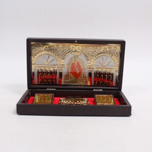 Gold Plated Sai Baba Charn Paduka With Box