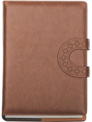 U-Loop | Soft Leather Padded Sophisticated Designed Diary Notebook | Attractive Floral Patterned U Shape Magnetic Loop