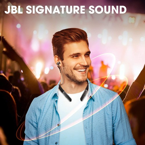 JBL LIVE 200BT by Harman in-Ear Wireless Neckband Headphones (Black)