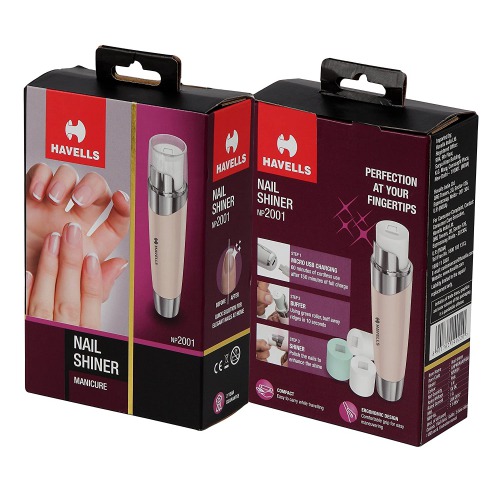 Rechargeable Nail Shiner with Buffer and Shiner