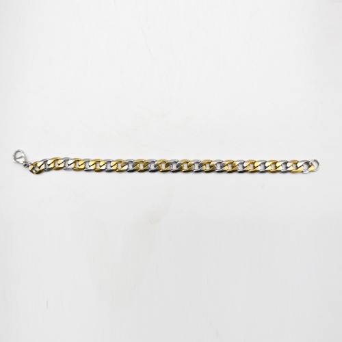 Gold & Silver Plated Finish Metal Bracelets For Men | Two Toned Colour Bracelet For Boys And Men