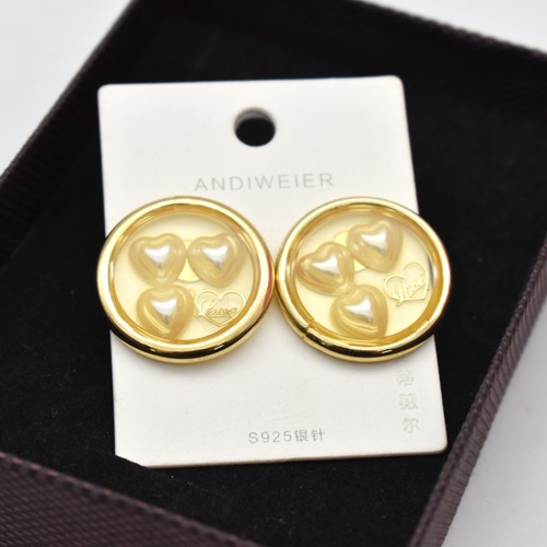 Gold Plated Heart Earrings For Women | Round Shape Earrings | Earrings | Earrings For Women