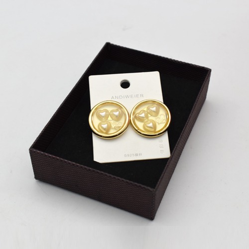 Gold Plated Heart Earrings For Women | Round Shape Earrings | Earrings | Earrings For Women
