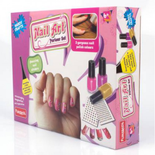 FUNSKOOL - Nail Art Parlor Set ,Manicure Kit , Pamper your nails , 6 years + , Art Kit