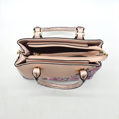 Pink Colour Flower Design Women's Shoulder Bag | Ladies Purse Handbag | Handbag