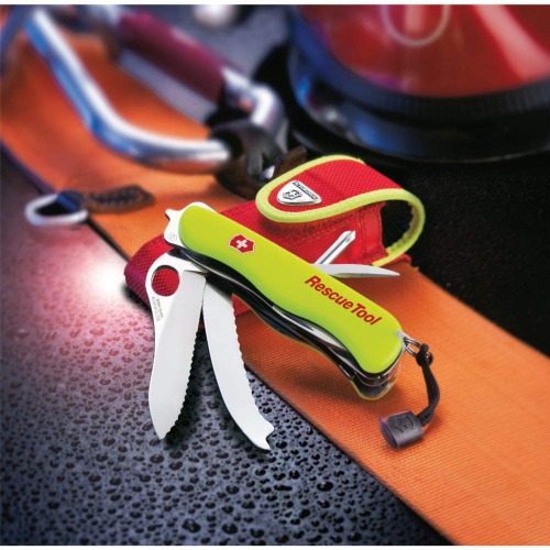 Victorinox Swiss Army Knife | Rescue Tool | 13 Functions DO IT Yourself Champion | Multitool Survival Gadge | Yellow