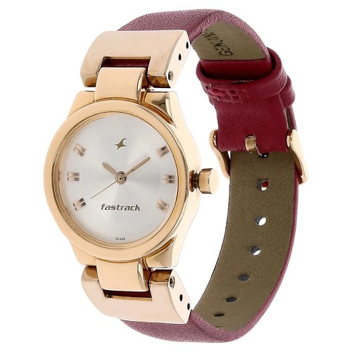Fastrack Casual Analog White Dial Women's Watch | NG6114WL01C