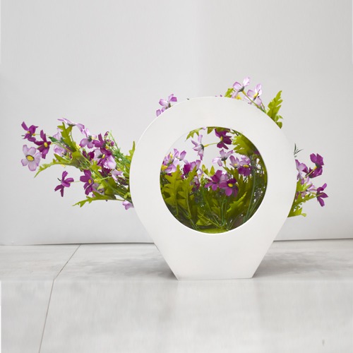 Artificial Flower Wall Hanging Pot | Wall Shelf Side Table Office Home Decoration | Greenery Decoration