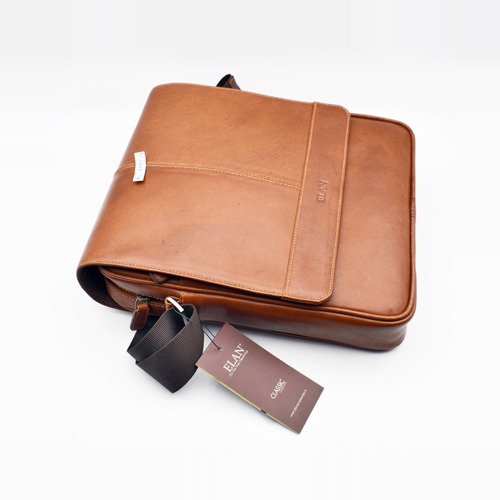 Leather Sling Cross Body Travel Office Business Messenger One Side Shoulder Bag for Men