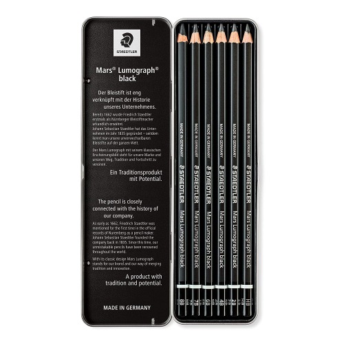 Staedtler Drawing or sketch pencils Wood (100B G6) |Drawing Or Sketch Pencils