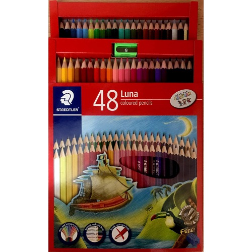 Staedtler Luna 24-Shade Coloured Pencil Set | 24 Brilliant Shades| Pencil Set