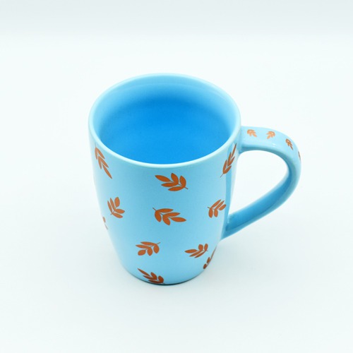 Blue Colour Coffee Mug With Leaf Design | Coffee Mug | Tea Mug