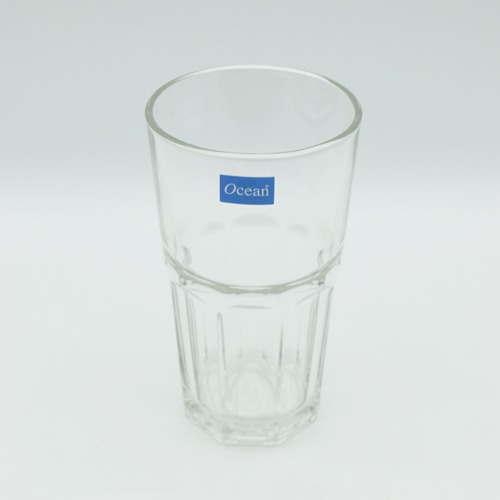 Crystal Cut Water Glasses Set of 6 Transparent Long Glass