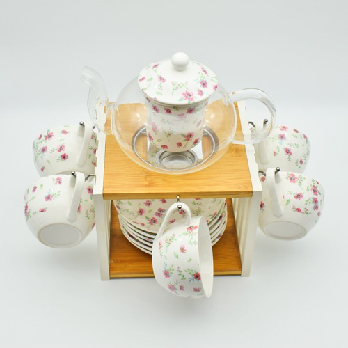 Cup Saucer | White Tea And Coffee Set With Cup Stand |Tea Coffee Set