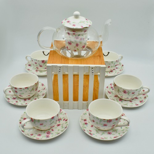 Cup Saucer | White Tea And Coffee Set With Cup Stand |Tea Coffee Set