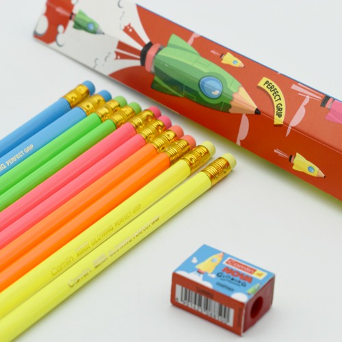 Nova Glowing Triangular Pencil | Wooden Pencil | Pencil Box |