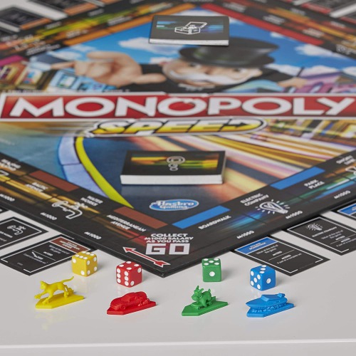 MONOPOLY Speed Board Game, Play in Under 10 Minutes, Fast-playing fantasy Board Game