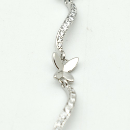 Diamond Toned Butterfly Bracelet For Women | Silver Bracelet For Women