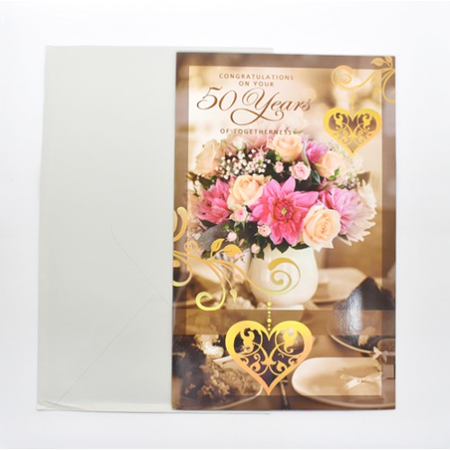 Congratulations On Your 50th Years Of Togetherness | Greeting Card