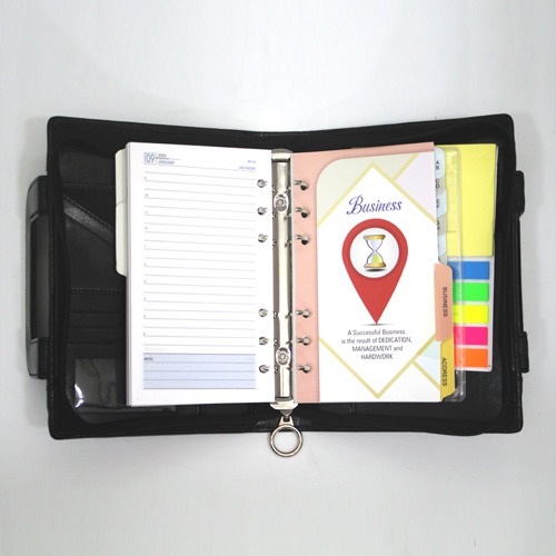 Organiser Dairy | Leather Material Professional File Folders for Certificates, Documents Holder, Card Holder, Cheque Book Holder