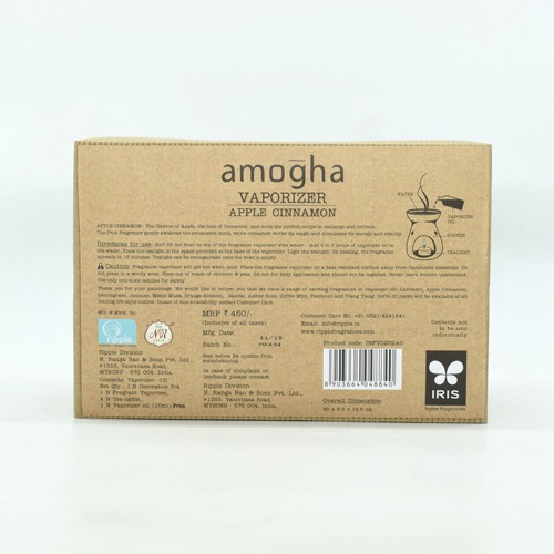 Amogha Fragrance Vaporizer Apple Cinnamon 10 ml Vaporizer Oil