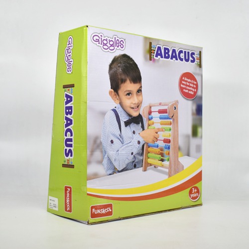 Giggles - Abacus, Multicolour Wooden Educational Toy, Early Math Skills, 3 Years