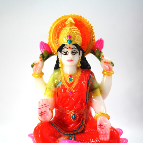 Goddess Laxmi Idols Showpiece for Temple Pooja Room Diwali Decoration Gifts for Family Friends Corporate Client Mother Father