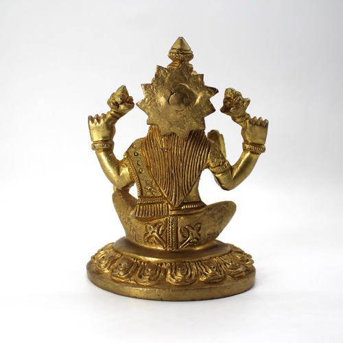 Brass Goddess Laxmi Idols Showpiece for Temple Pooja Room Diwali Decoration Gifts for Family Friends Corporate Client Mother Father