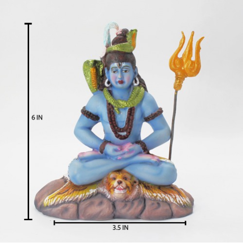 Fiber  Shiva Idol for Home & Office Temple I Living Room I Car Dashboard I Mahadev I Bholenath