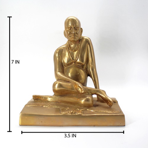 Shri Swami Samarth Idols/Statue, Highly Premium and Detailed Figurine Maharaj Shree Swami Samarth Murti for Home Decor and Car Dashboard