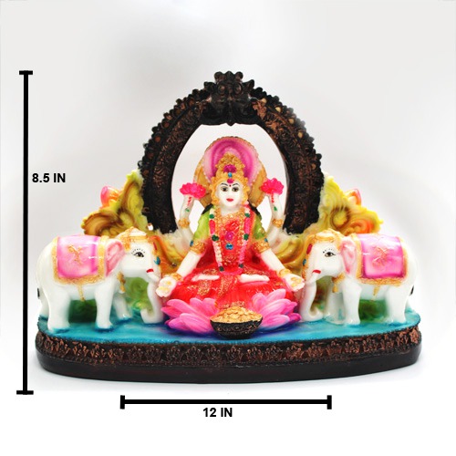 Laxmi Idol Murti for Pooja Room Multicolour