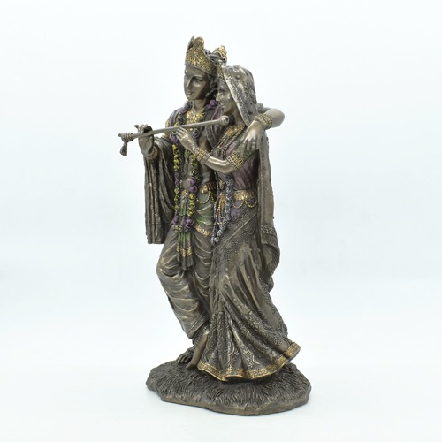 Resin Radha Krishna Idol Statue Showpiece 11inch